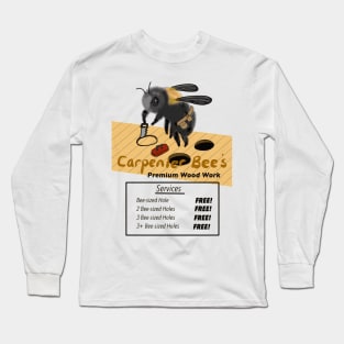 Carpenter Bee's Premium Wood Work Long Sleeve T-Shirt